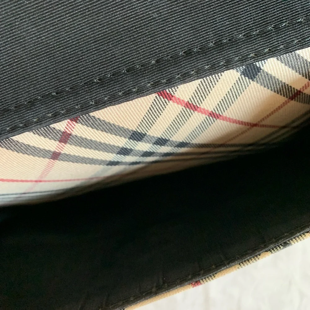 Burberry Nova Check Beige Canvas Handbag